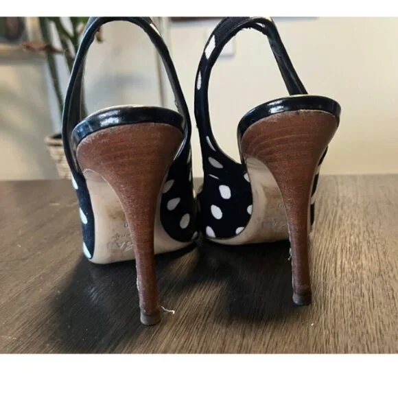 HOGAN POLKADOT STILETTO HEELS 39 8.5 - Picture 4 of 7